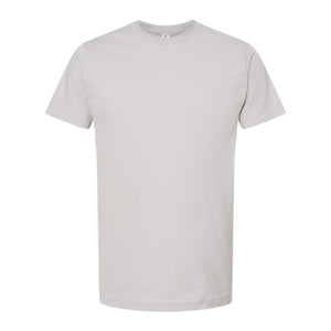 M&O 4502 Fine Jersey T-Shirt in Silver, front view