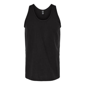 M&O 4505 Fine Jersey Tank Top in Fine Black, front view