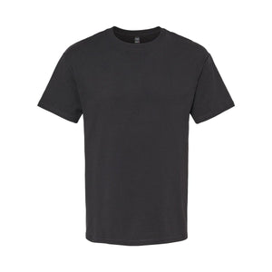 M&O 5500 Ring-Spun Cotton T-Shirt in Black, front view