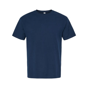 M&O 5500 Ring-Spun Cotton T-Shirt in Deep Navy, front view