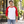 M&O 5540 Raglan Three-Quarter Sleeve Baseball T-Shirt, White / Red lifestyle view