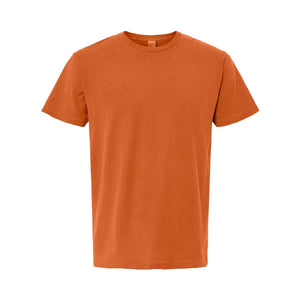 M&O 6500M Unisex Vintage Garment-Dyed T-Shirt in Burnt Orange, front view