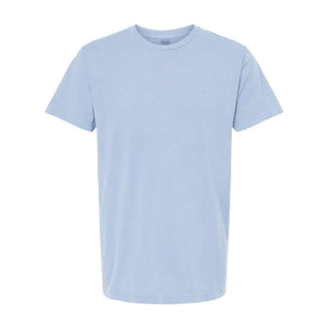 M&O 6500M Unisex Vintage Garment-Dyed T-Shirt in Chambray, front view