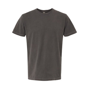 M&O 6500M Unisex Vintage Garment-Dyed T-Shirt in Charcoal, front view