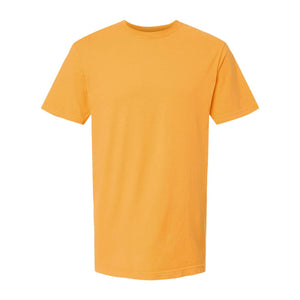 M&O 6500M Unisex Vintage Garment-Dyed T-Shirt in Citrus, front view