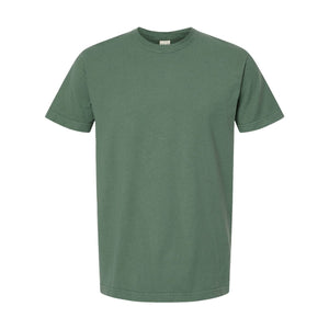 M&O 6500M Unisex Vintage Garment-Dyed T-Shirt in Light Green, front view
