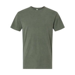 M&O 6500M Unisex Vintage Garment-Dyed T-Shirt in Monterey Sage, front view