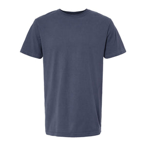 M&O 6500M Unisex Vintage Garment-Dyed T-Shirt in Navy, front view
