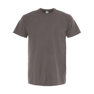 M&O 6500M Unisex Vintage Garment-Dyed T-Shirt in Pepper, front view