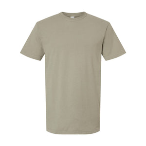 M&O 6500M Unisex Vintage Garment-Dyed T-Shirt in Sandstone, front view