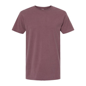 M&O 6500M Unisex Vintage Garment-Dyed T-Shirt in Vineyard, front view