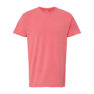 M&O 6500M Unisex Vintage Garment-Dyed T-Shirt in Watermelon, front view