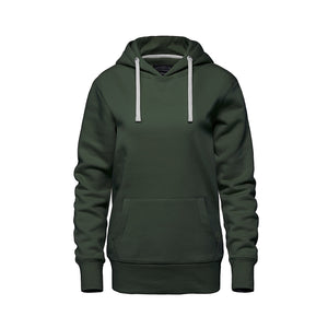 Muskoka Trail L00661 Cedar Point ladies pullover hoodie front view - Forest Green