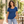 Woman wearing the Muskoka Trail S05501 Harmony Ladies Organic Cotton Scoop Neck T-Shirt in a realistic lifestyle setting - Blue