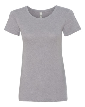 Next Level 1510 Women's Ideal Tee in Heather Grey — supplier front view