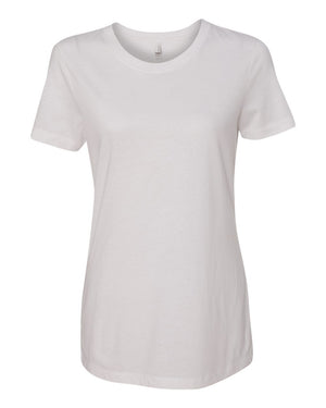 Next Level 1510 Women's Ideal Tee in White — supplier front view