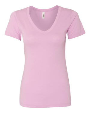 Next Level 1540 Women's Ideal V-Neck Tee in Lilac — supplier front view