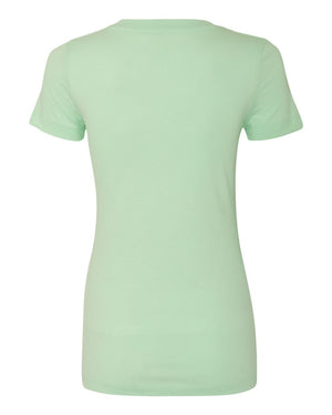 Next Level 1540 Women's Ideal V-Neck Tee in Mint — supplier back view