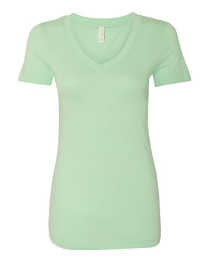 Next Level 1540 Women's Ideal V-Neck Tee in Mint — supplier front view
