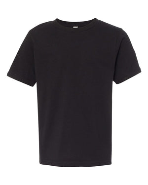 Next Level 3310 Youth Cotton Tee in Black — supplier front view