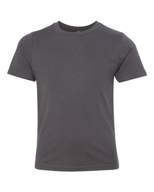 Next Level 3310 Youth Cotton Tee in Heavy Metal — supplier front view