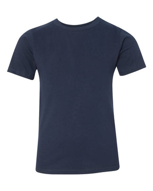Next Level 3310 Youth Cotton Tee in Midnight Navy — supplier front view