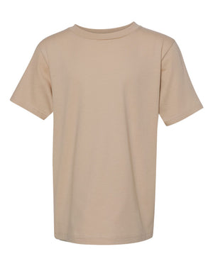 Next Level 3310 Youth Cotton Tee in Tan — supplier front view