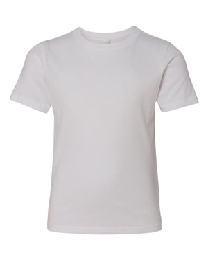 Next Level 3310 Youth Cotton Tee in White — supplier front view