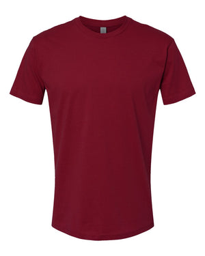 Next Level 3600 Unisex Cotton Tee in Cardinal — supplier front view