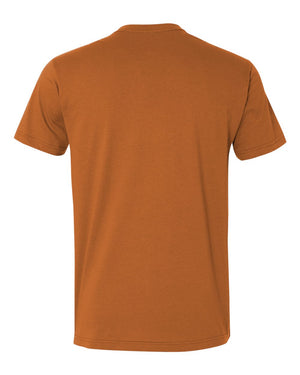 Next Level 3600 Unisex Cotton Tee in Clay — supplier back view