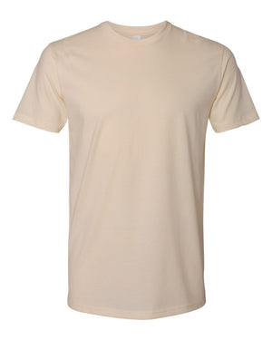 Next Level 3600 Unisex Cotton Tee in Cream — supplier front view