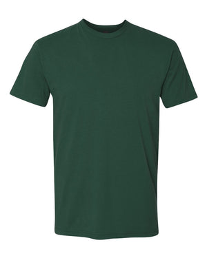 Next Level 3600 Unisex Cotton Tee in Forest Green — supplier front view