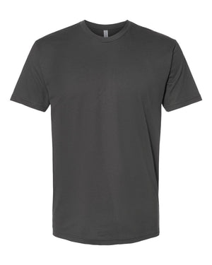 Next Level 3600 Unisex Cotton Tee in Heavy Metal — supplier front view