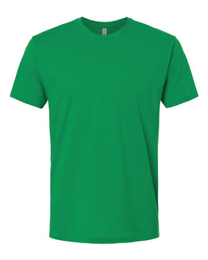 Next Level 3600 Unisex Cotton Tee in Kelly Green — supplier front view