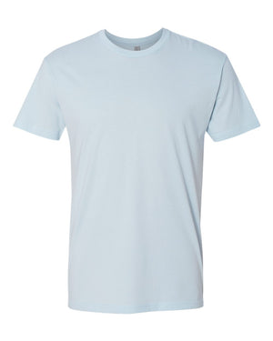 Next Level 3600 Unisex Cotton Tee in Light Blue — supplier front view