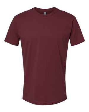 Next Level 3600 Unisex Cotton Tee in Maroon — supplier front view