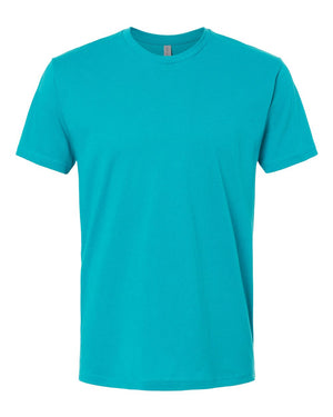 Next Level 3600 Unisex Cotton Tee in Tahiti Blue — supplier front view