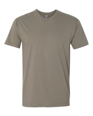 Next Level 3600 Unisex Cotton Tee in Warm Grey — supplier front view