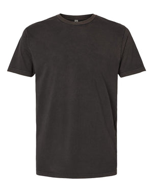 Next Level 3600SW Unisex Soft Washed Tee in Washed Graphite Black — supplier front view