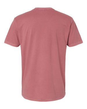 Next Level 3600SW Unisex Soft Washed Tee in Washed Mauve — supplier back view