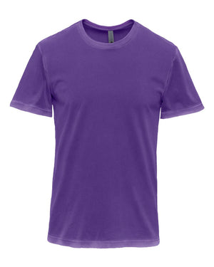 Next Level 3600SW Unisex Soft Washed Tee in Washed Purple Rush — supplier front view