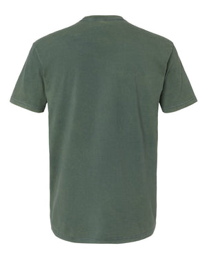 Next Level 3600SW Unisex Soft Washed Tee in Washed Royal Pine — supplier back view