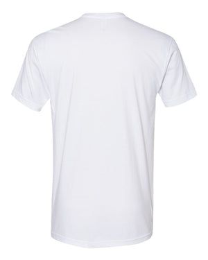 Next Level 3605 Unisex Cotton Pocket Tee in White — supplier back view