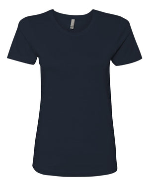 Next Level 3900 Women's Cotton Tee in Midnight Navy — supplier front view
