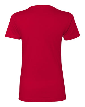 Next Level 3900 Women's Cotton Tee in Red — supplier back view