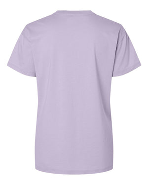 3910 Women's Cotton Relaxed Tee in Lavender — back view
