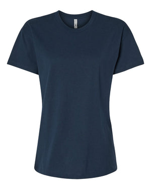 3910 Women's Cotton Relaxed Tee in Midnight Navy — front view
