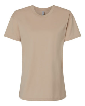 3910 Women's Cotton Relaxed Tee in Tan — front view