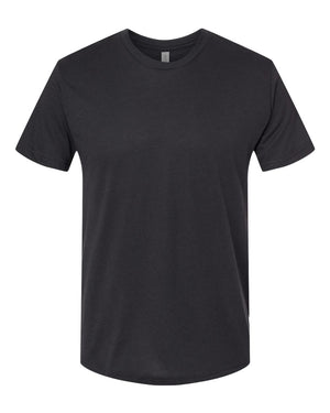 Next Level 6010 Unisex Triblend Tee in Graphite Black — supplier front view
