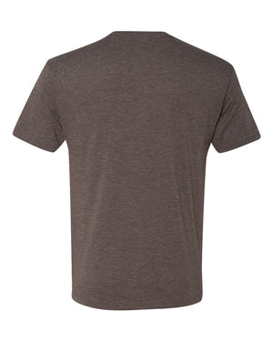 Next Level 6010 Unisex Triblend Tee in Macchiato — supplier back view